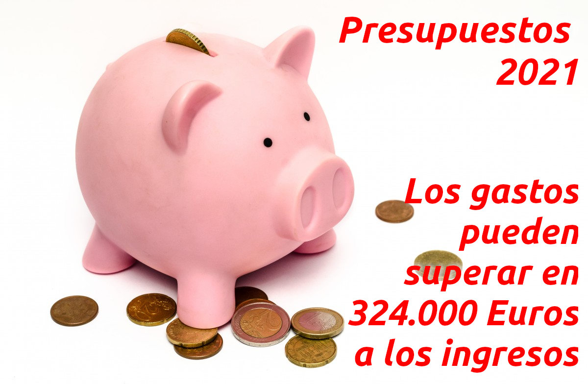 Presupuestos 2021. Los gastos pueden superar en más de 324.000 Euros a los ingresos