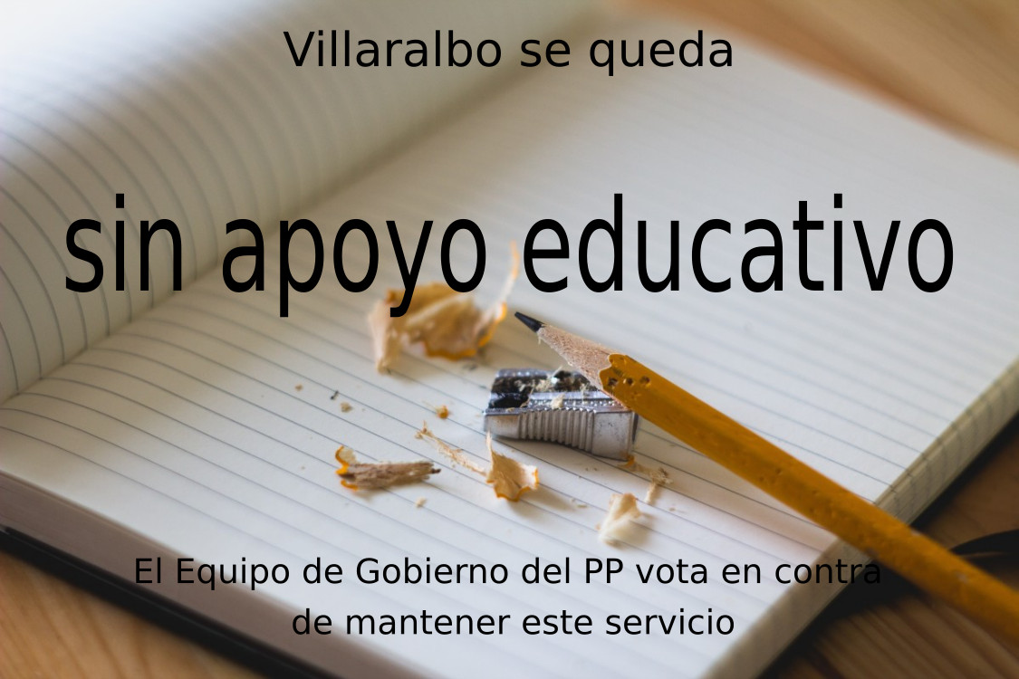 El Equipo de Gobierno termina con el servicio de apoyo educativo